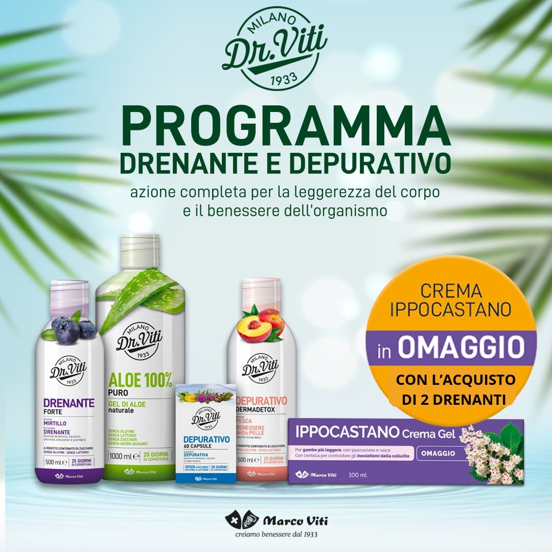 Promo Drenanti Dr Viti: In omaggio crema Ippocastano