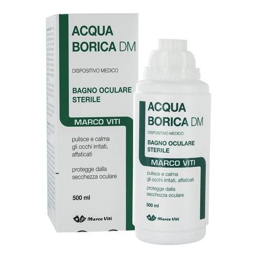 ACQUA BORICA PER BAGNO OCULARE STERILE 500 ML - Farmafamily.it
