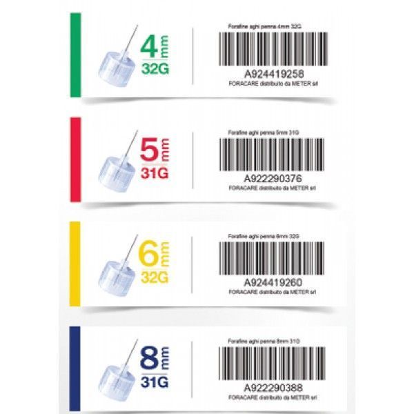 AGO PER PENNA DA INSULINA FORA FINE GAUGE 31 5 MM 100 PEZZI - Farmafamily.it