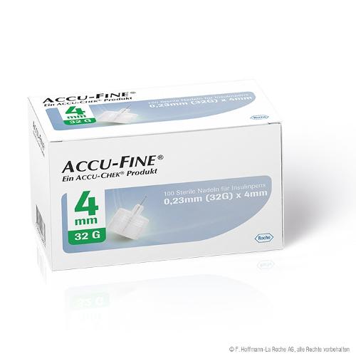 AGO PER PENNA DA INSULINA ACCU-FINE PEN NEEDLE GAUGE 32 4 MM 100 PEZZI - Farmafamily.it