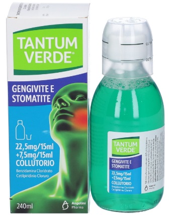 Angelini Tantum Verde Bocca Collutorio Per Gengivite e Stomatite Flacone 240ml - Farmafamily.it