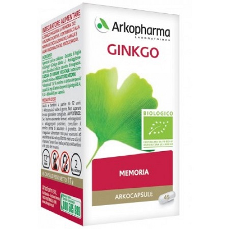 ARKO CAPSULE GINKGO BIO 45 CAPSULE - Farmafamily.it