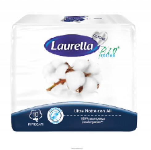 ASSORBENTE LAURELLA PER DONNA IN COTONE ULTRA ALI NOTTE 10 PEZZI - Farmafamily.it