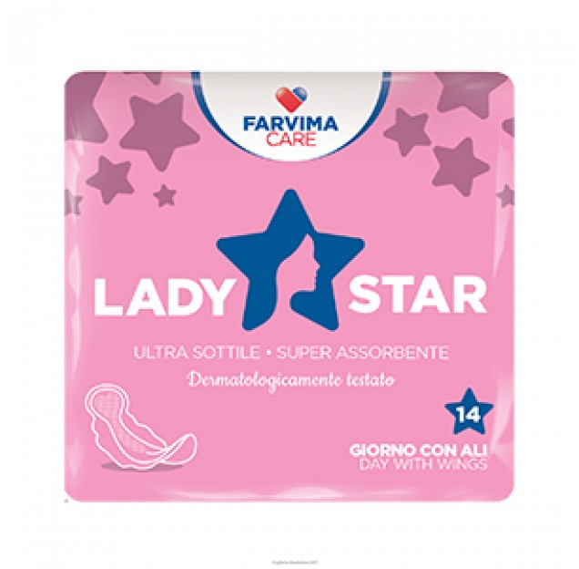 ASSORBENTI LADYSTAR GIORNO ALI 14 PEZZI - Farmafamily.it