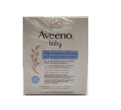 AVEENO BABY COLLOIDAL POLVERE BAGNO 5 X 21 G - Farmafamily.it