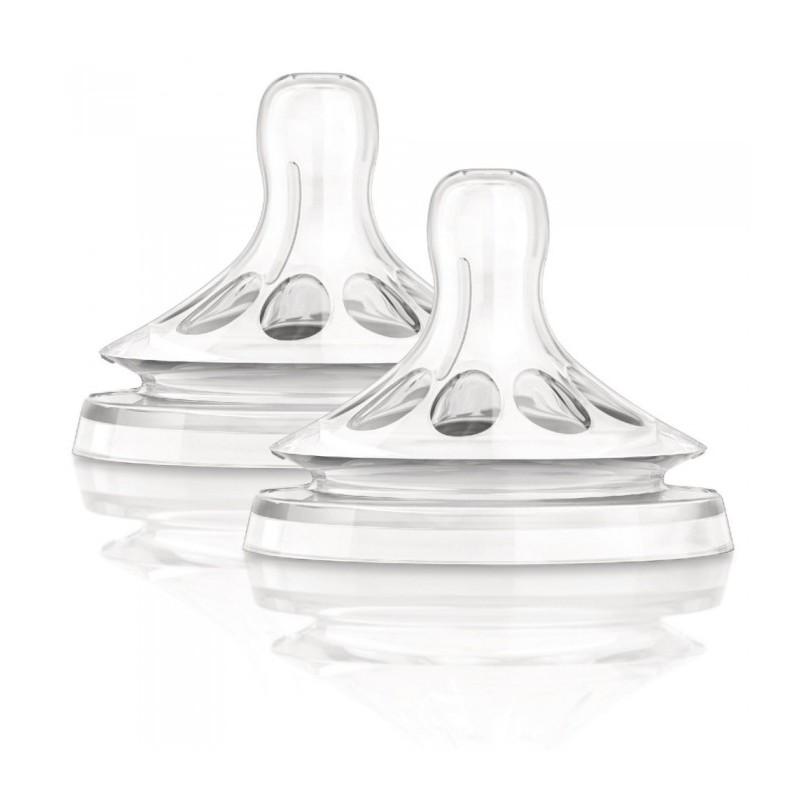 AVENT 2 TETTARELLE NATURAL FLUSSO ABBONDANTE 4 FORI - Farmafamily.it