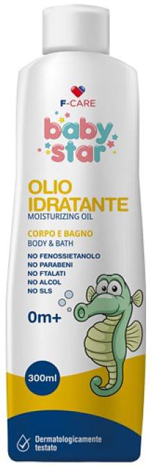 BABYSTAR OLIO PER IL CORPO E PER IL BAGNO 300 ML - Farmafamily.it