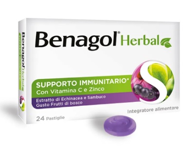 BENAGOL HERBAL FRUTTI DI BOSCO 24 PASTIGLIE - Farmafamily.it