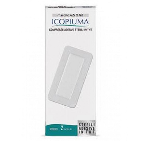 ICOPIUMA BENDA COMPRESSA ADESIVA IN TESSUTO NON TESSUTO 10X30 CM 2 PEZZI - Farmafamily.it