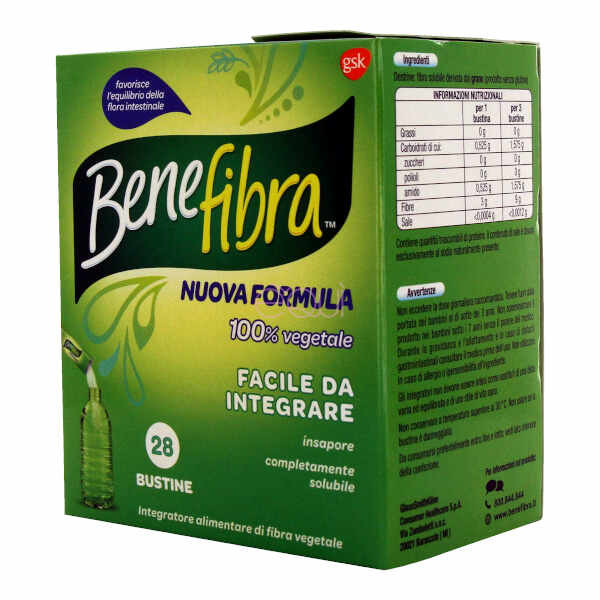 BENEFIBRA POLVERE 28 BUSTINE 3,5 G - Farmafamily.it