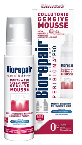 BIOREPAIR ORAL CARE PERIBIOMA PRO COLLUTORIO GENGIVE MOUSSE 200 ML - Farmafamily.it