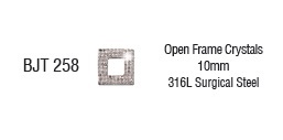 BJT258 ORECCHINO FRAME CRYSTALS 10 MM - Farmafamily.it