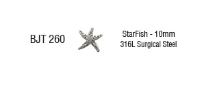 BJT260 ORECCHINO STARFISH 10 MM - Farmafamily.it