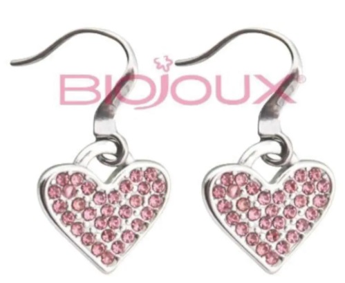 BJT269 ORECCHINO CRYSTAL CORAZON 12 MM SURGICAL STEEL - Farmafamily.it