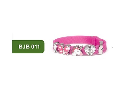 BJB011 BRACCIALE SILIC FUCSIA STAINLESS STEEL - Farmafamily.it