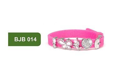 BJB014 BRACCIALE SILIC ROSA STAINLESS STEEL - Farmafamily.it