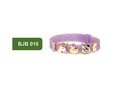 BJB010 BRACCIALE SILIC VIOLA GOLD PLATED - Farmafamily.it