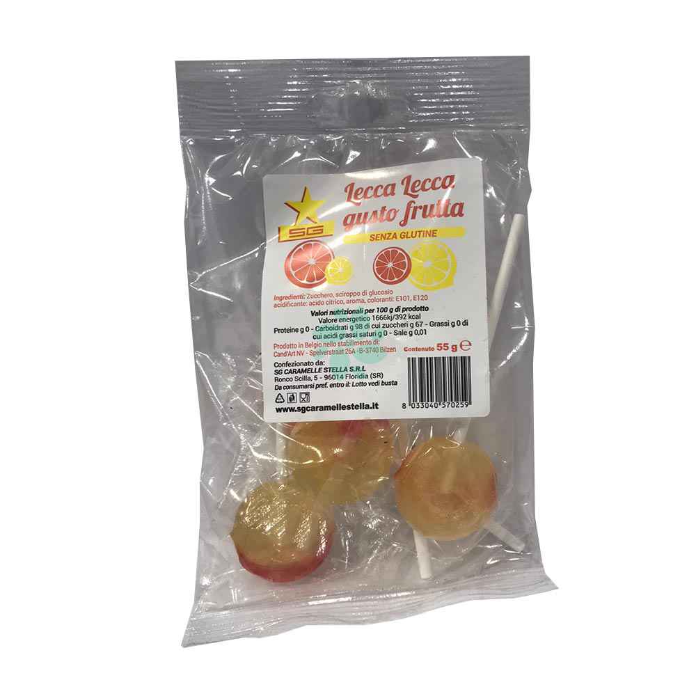 CARAMELLE STELLA LECCA LECCA GUSTO FRUTTA 55 G - Farmafamily.it