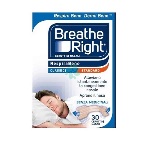 CEROTTI NASALI BREATHE RIGHT CLASSICI 30 PEZZI - Farmafamily.it