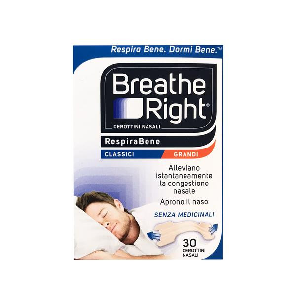 CEROTTI NASALI BREATHE RIGHT EXTRA FORTE 30 PEZZI - Farmafamily.it