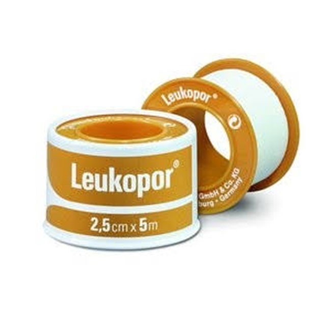 CEROTTO IN ROCCHETTO LEUKOPOR IPOALLERGENICO TESSUTO NON TESSUTO BIANCO 2,5X500 CM - Farmafamily.it