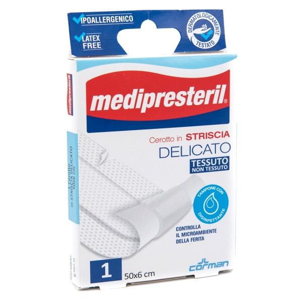 CEROTTO IN STRISCIA MEDIPRESTERIL DELICATO TNT 50X6CM - Farmafamily.it