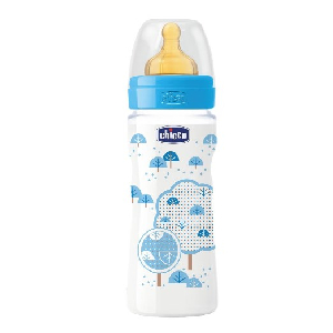 CHICCO BIBERON ORIGINAL 330ML TOUCH REGULAR BOY CON TETTARELLA IN CAUCCIU' - Farmafamily.it