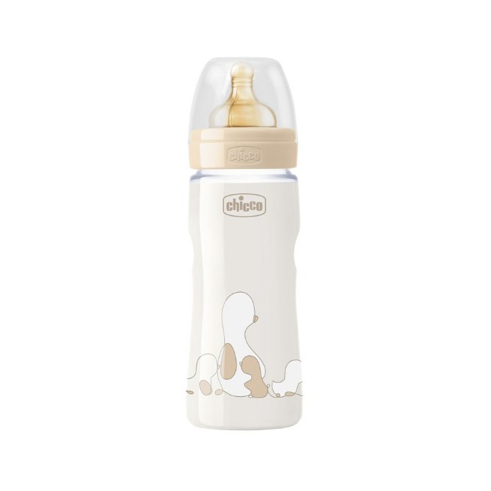 CHICCO BIBERON ORIGINAL 330ML TOUCH REGULAR UNISEX CON TETTARELLA IN CAUCCIU' - Farmafamily.it