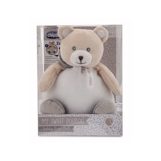 CHICCO MY SWEET DOUDOU TEDDY BEAR BALL 0M+ - Farmafamily.it