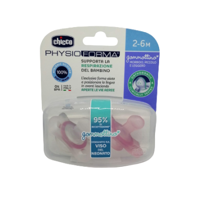 CHICCO GOMMOTTINO GIRL SILICONE 2-6 MESI 2 PEZZI ITA C - Farmafamily.it