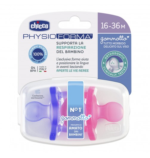CHICCO GOMMOTTO IN SILICONE GIRL 16-36 MESI 2 PEZZI - Farmafamily.it
