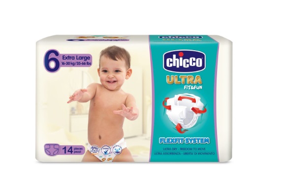 CHICCO PANNOLINO ULTRA XL 14 PEZZI - Farmafamily.it