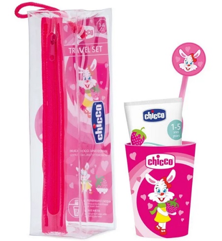 CHICCO SET IGIENE ORALE GIRL 36M+ - Farmafamily.it