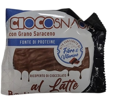 CIOCOSNACK LATTE GALLETTA GRANO SARACENO 35 G - Farmafamily.it