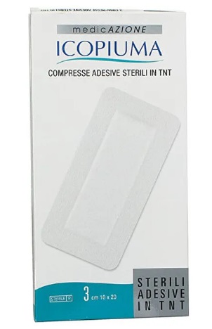 COMPRESSE ADESIVE TESSUTO NON TESSUTO 10 X 20 CM 3 PEZZI - Farmafamily.it