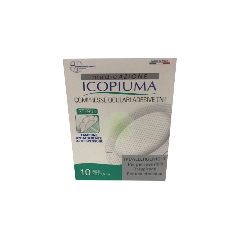 COMPRESSE OCULARI ADESIVE STERILI 10 PEZZI - Farmafamily.it