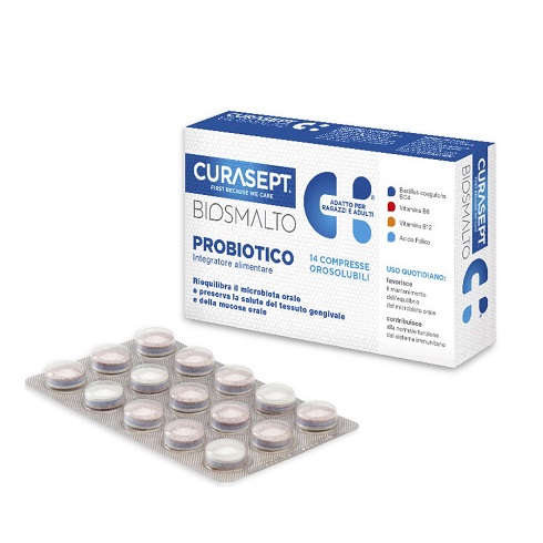 CURASEPT BIOSMALTO PROBIOTICO 14 COMPRESSE - Farmafamily.it