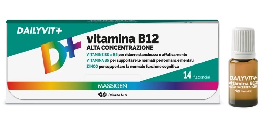 MASSIGEN VITAMINA B12 ALTA CONCENTRAZIONE 14 FLACONCINI - Farmafamily.it