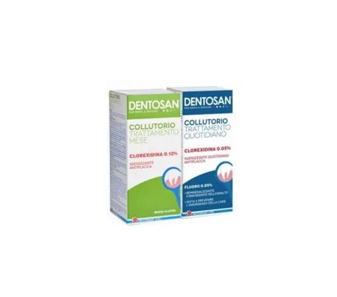 DENTOSAN COLLUTORIO BIPACK 0,12% MESE 200 ML + 0,05% QUOTIDIANO 200 ML - Farmafamily.it