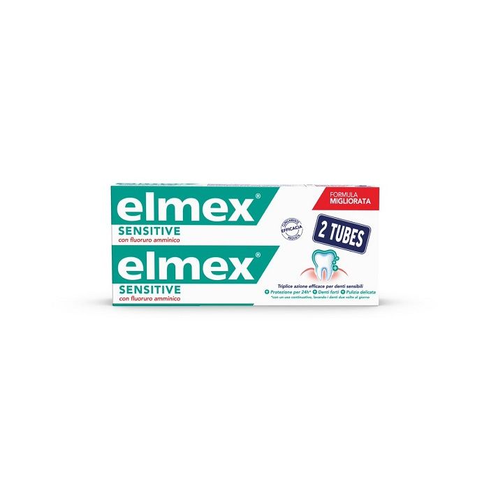 ELMEX SENSITIVE DENTIFRICIO BITUBO 2X75 ML - Farmafamily.it