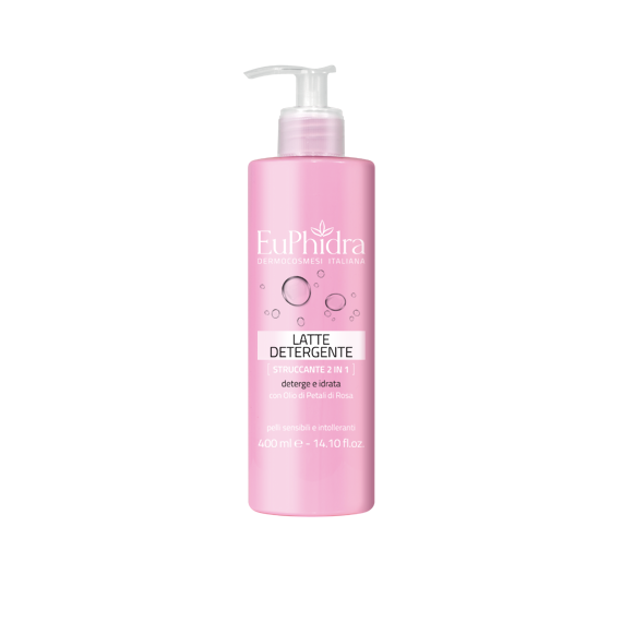 EUPHIDRA LATTE DETERGENTE STRUCCANTE 2IN1 400 ML - Farmafamily.it