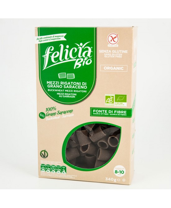 FELICIA BIO SARACENO MEZZI RIGATONI 340 G - Farmafamily.it