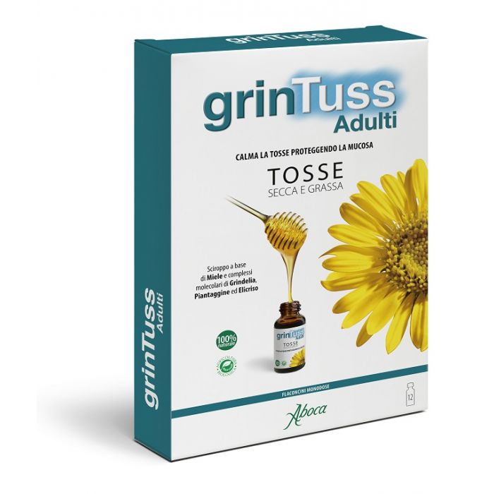 GRINTUSS ADULTI SCIROPPO 12 FLACONCINI MONODOSE - Farmafamily.it