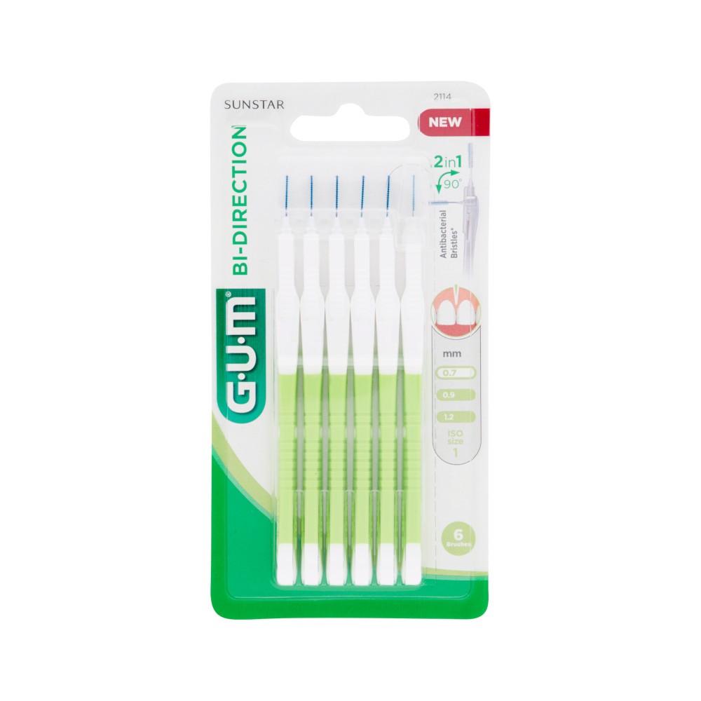 GUM BI-DIRECTION SCOVOLINI PUNTA ULTRAFINE 2114 6 PEZZI - Farmafamily.it