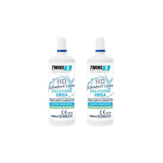 HD04 SOLUZIONE UNICA Per Tutti i Tipi Di Lenti A Contatto 2x360ml - Farmafamily.it