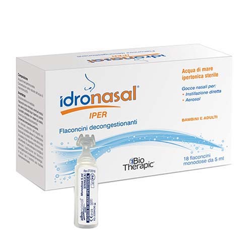 IDRONASAL IPER 18 FLACONCINI MONODOSE DA 5 ML - Farmafamily.it