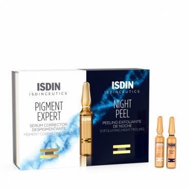 ISDINCEUTICS ROUTINE ANTIMACCHIE ISDINCEUTICS PIGMENT EXPERT 10 FIALE GIORNO + ISDINCEUTICS NIGHT PEEL 10 FIALE NOTTE - Farmafamily.it