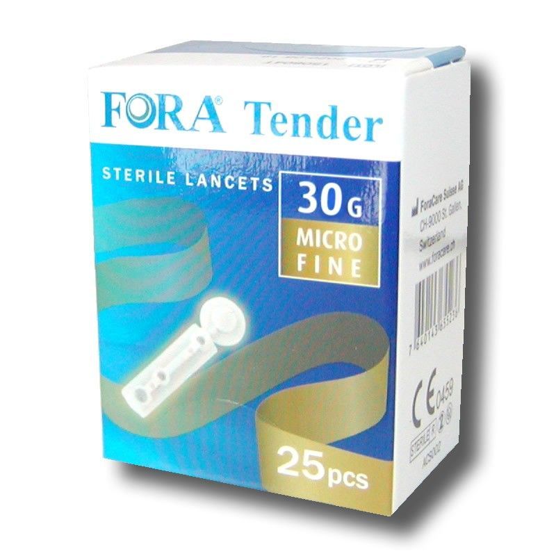 LANCETTE PUNGIDITO FORA TENDER 30 GAUGE 25 PEZZI - Farmafamily.it