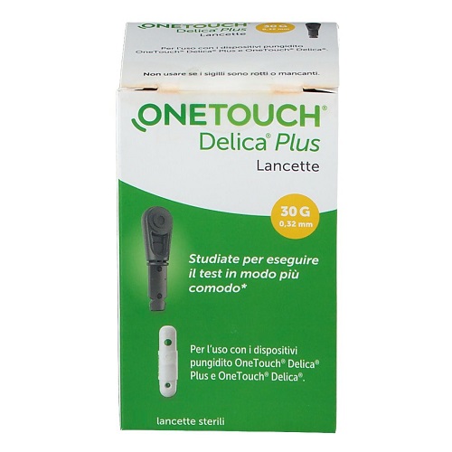 LANCETTE PUNGIDITO ONETOUCH DELICA PLUS 25 PEZZI - Farmafamily.it