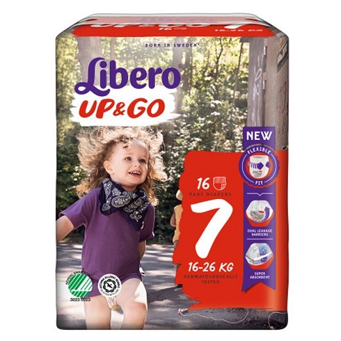 LIBERO UP&GO PANNOLINI 7 16-26 16 PEZZI - Farmafamily.it